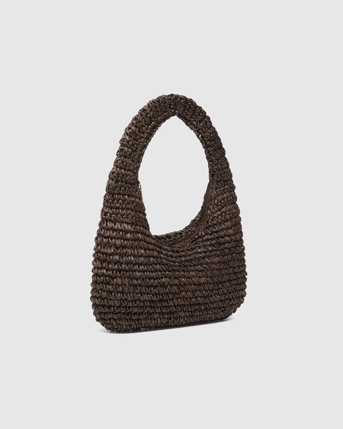 Nellie Shoulder Bag - Raffia Chocolate