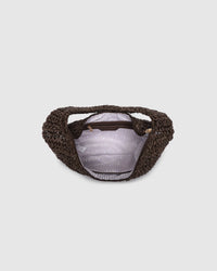 Nellie Shoulder Bag - Raffia Chocolate