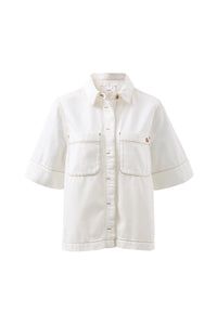Noa Short Sleeve Shirt - Fresh Ecru