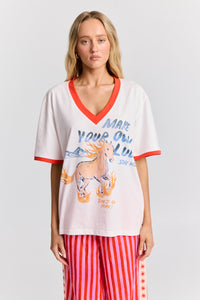 She's on fire V-Neck Tee