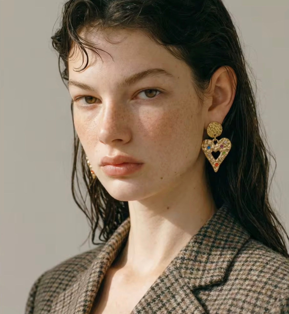 Confetti Heart Earrings