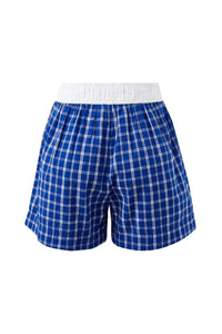 Mila Short - Polo Blue White Check