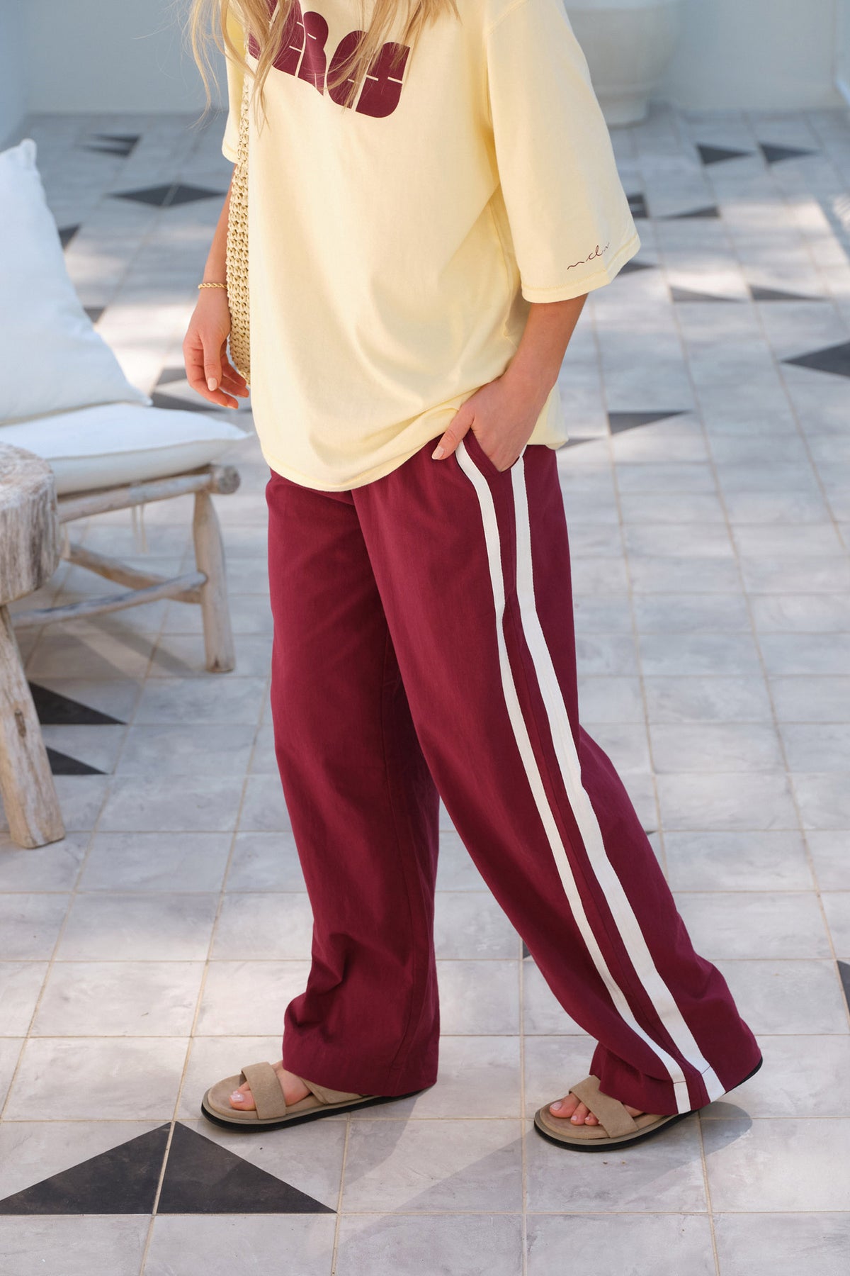 Resort Pant - Pomegranate