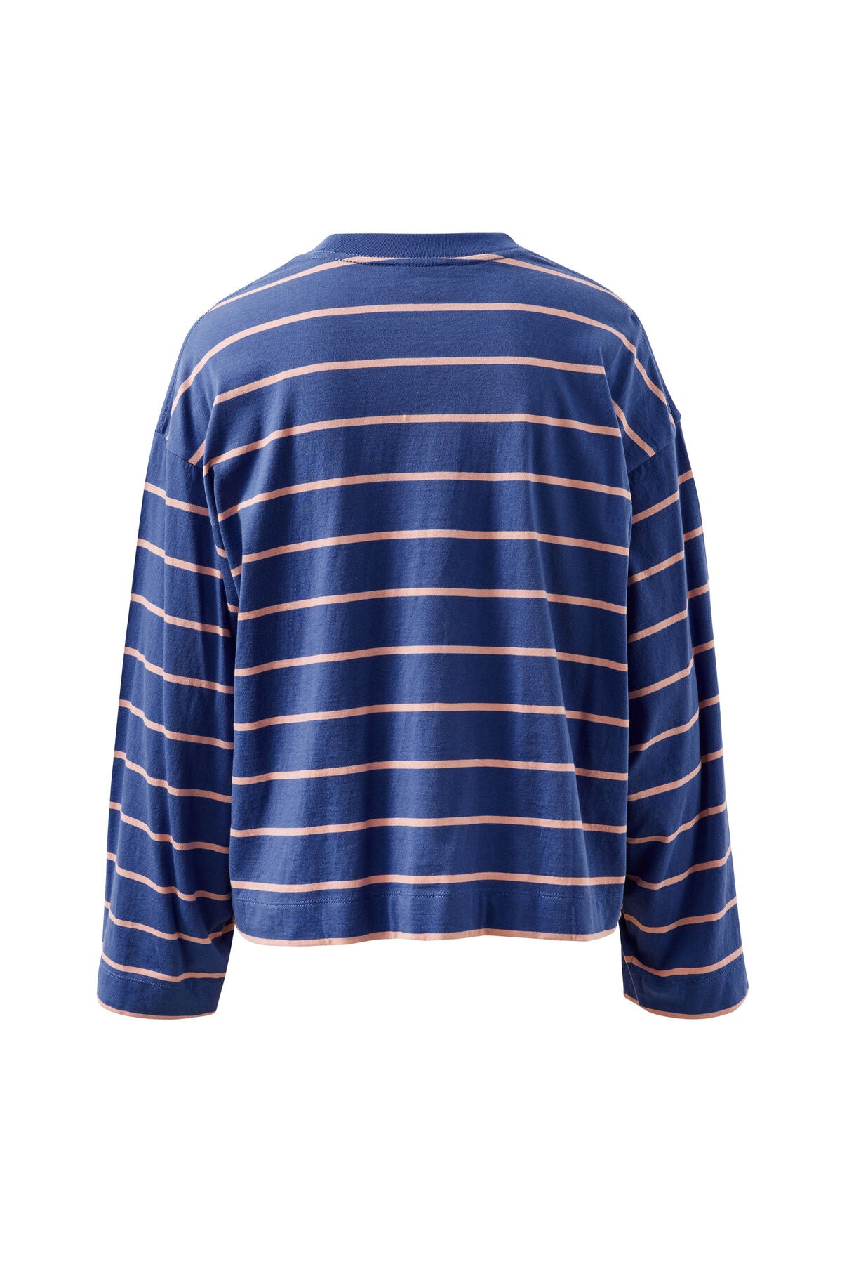 Beau Long Sleeve Slouchy Tee - Washed Navy/Pink Clay