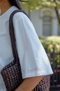 Macy Print Tee - White/Maggie Island