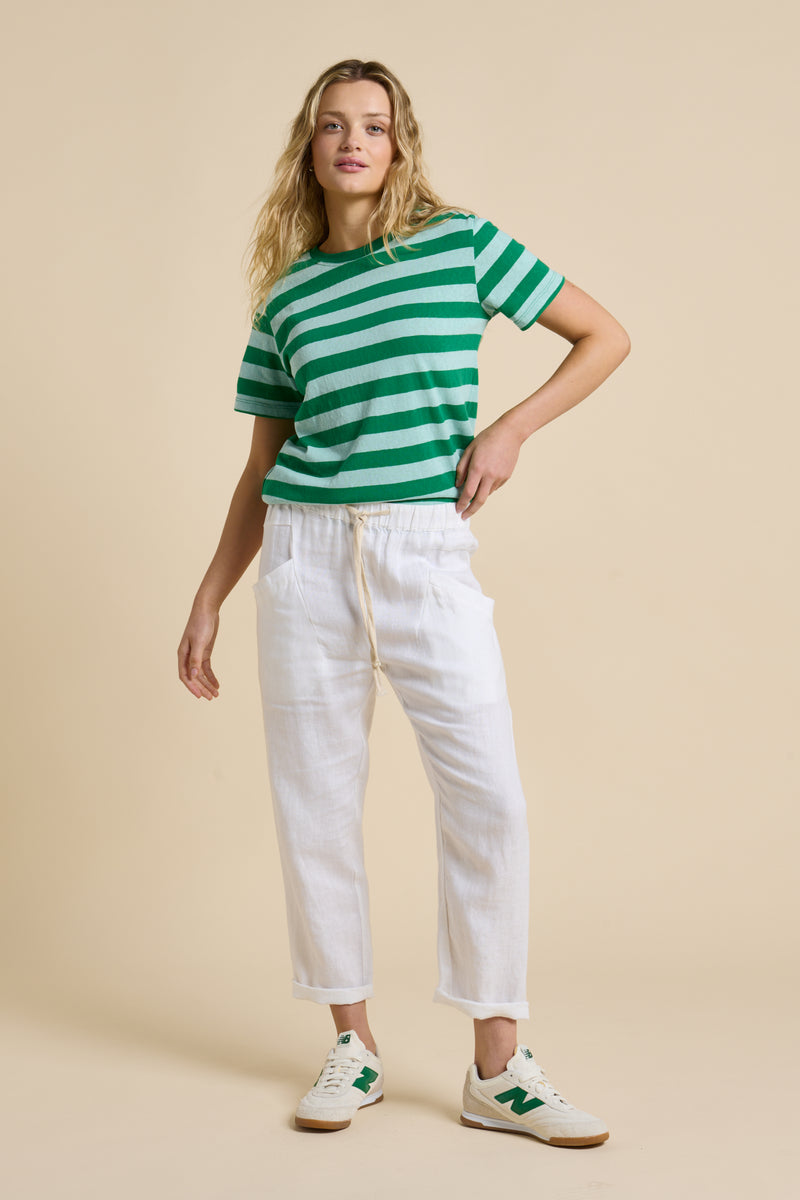 Tilly Stripe Tee - Blue/Green