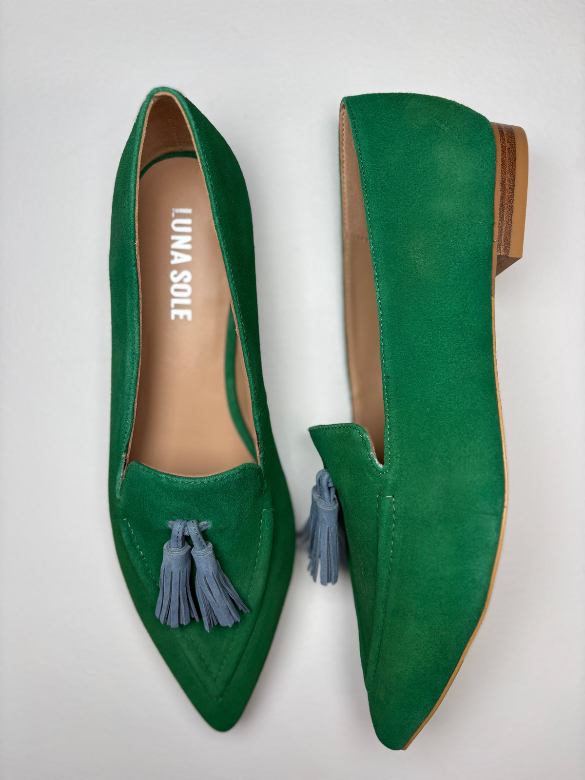 Luna Sole Palace Emerald/Cobalt Suede