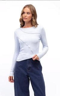 Sita Long Sleeve Top - Blue