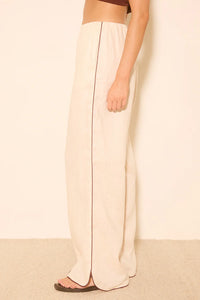 Aleria Pant Cream Contrast Bind