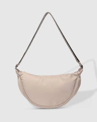 Sylvia Nylon Crossbody Bag - Beige