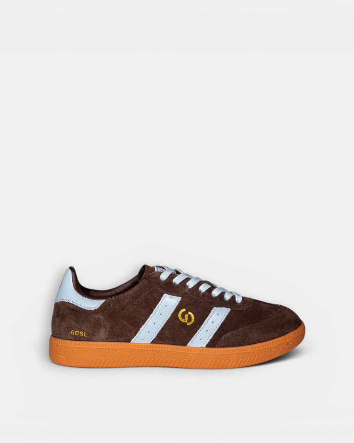 Goodsole 2001 Parallel - Espresso Suede/ Powder Blue Leather