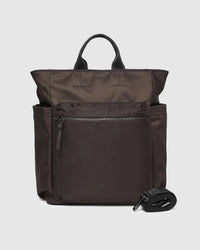 Bronx Nylon Backpack - Chocolate
