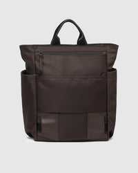 Bronx Nylon Backpack - Chocolate