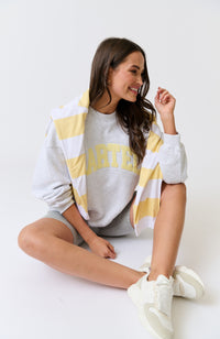 Nina Sweater - Grey Marle Varsity