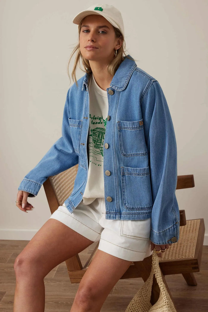 Hannah Denim Jacket - Vintage Blue