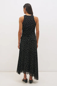 Vesper Spot Dress - Black Base Polka Dot
