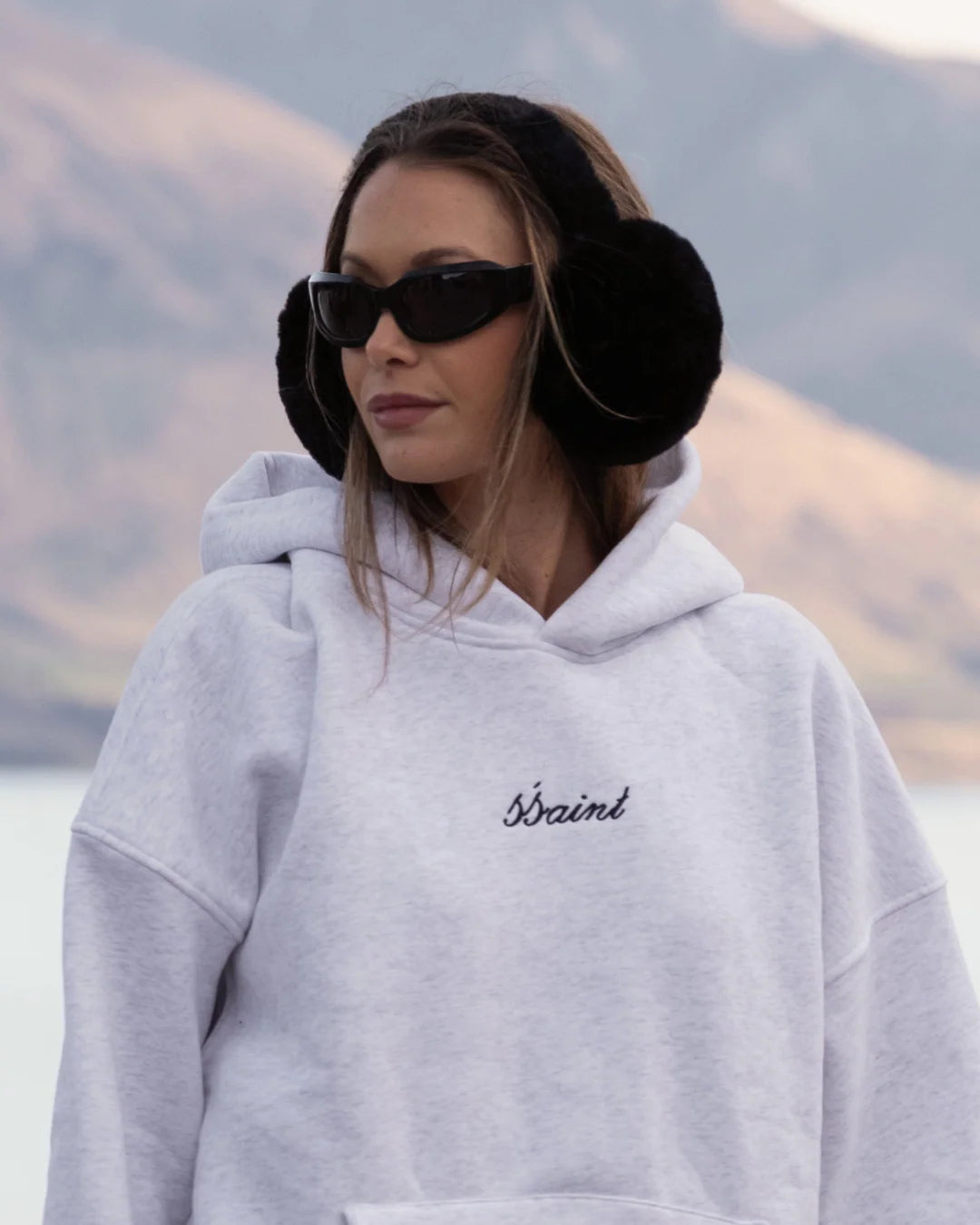 SŚAINT Logo Hoodie Grey