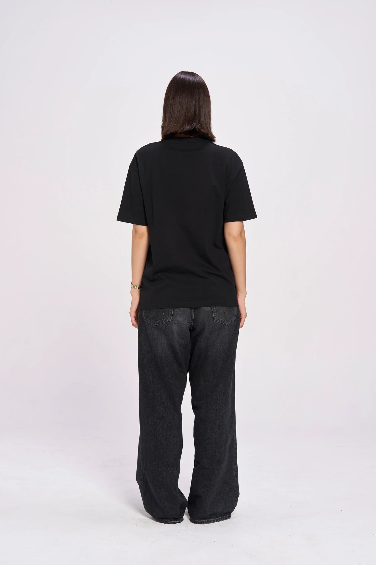 Her Mess Oversize Tee - Black Beauty