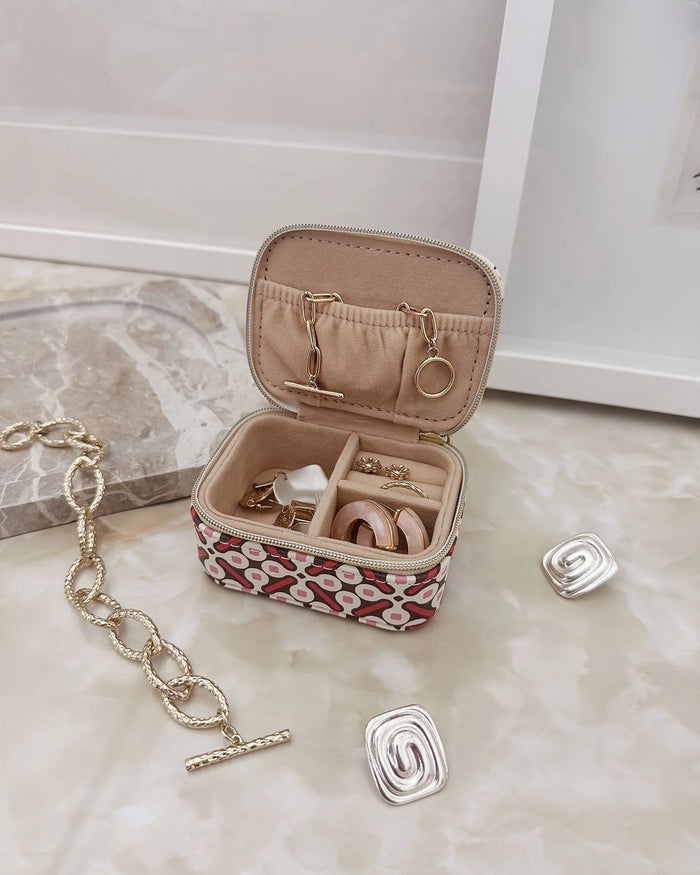Suzie Jewellery Box - Retro Pink