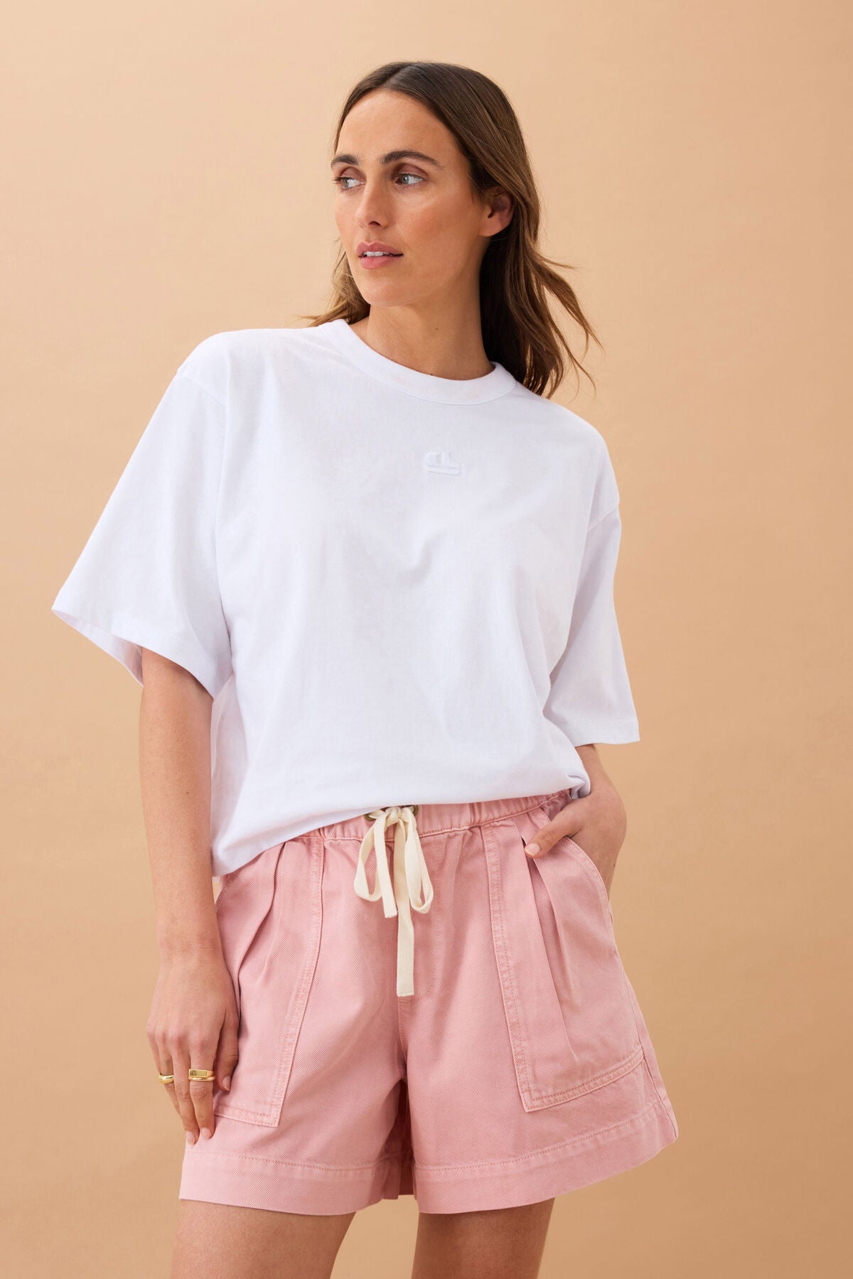 Darcy Relaxed Everyday Short - Washed Pink