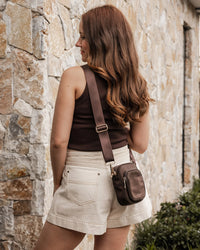 Lyla Phone Bag - Chocolate