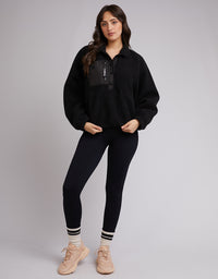 Active Teddy Zip 1/4 - Black