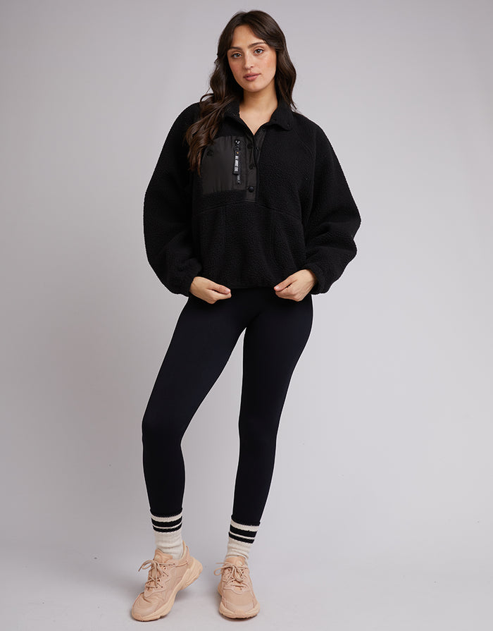 Active Teddy Zip 1/4 - Black