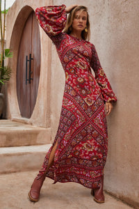 Quartz Gown - Pomegranate