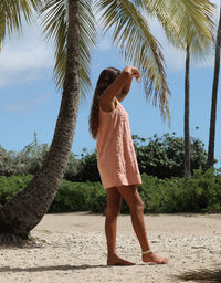 Mai Tai V Tunic Towelling Dress - Coral