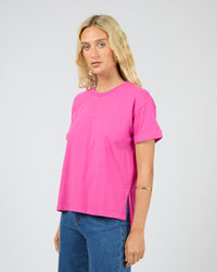 AAE Washed Tee - Fuchsia
