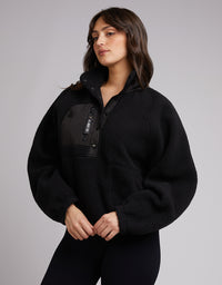 Active Teddy Zip 1/4 - Black
