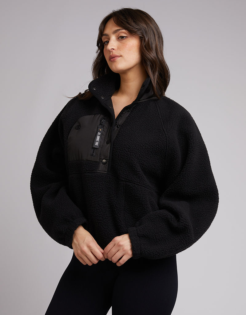 Active Teddy Zip 1/4 - Black