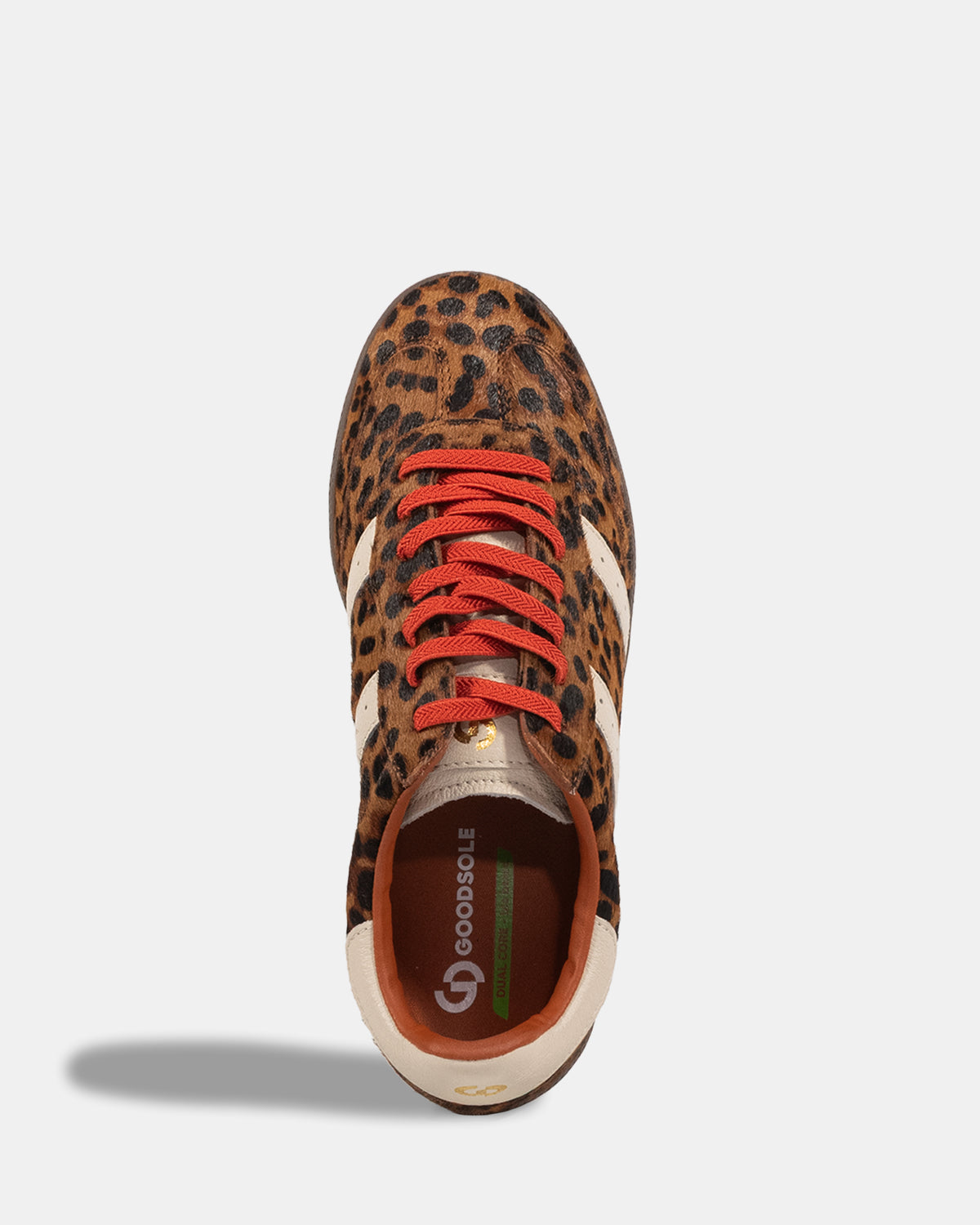 Goodsole 2001 Parallel - Leopard/Ivory Pony (Red Laces)