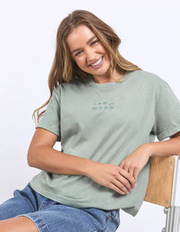 Huntleigh Oversized Tee - Iceberg Green