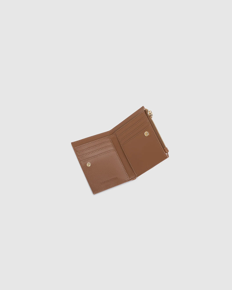 Lily Woven Wallet - Tan
