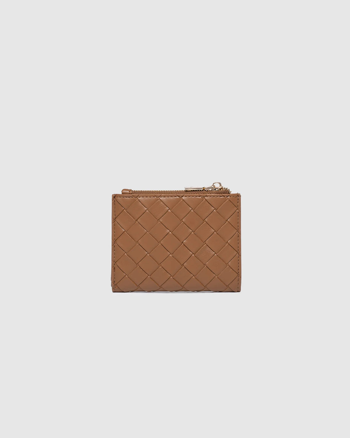 Lily Woven Wallet - Tan