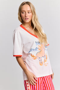 She's on fire V-Neck Tee
