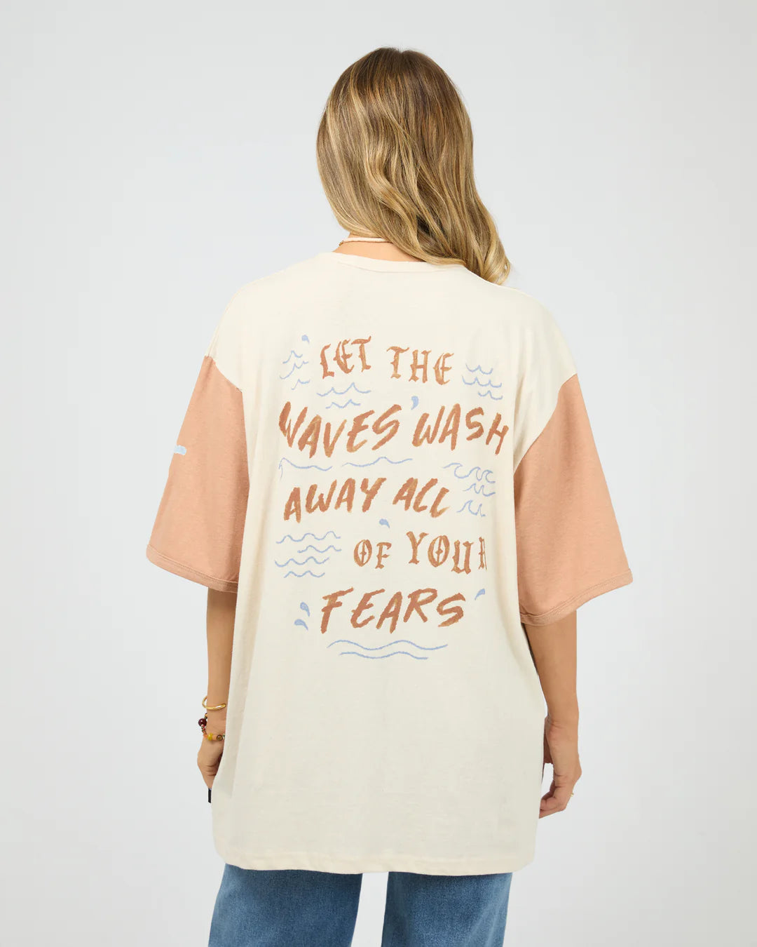 Sun Salt Sea Oversized Tee - Vanilla