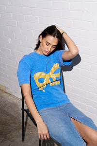 Big Bow Acid Wash - Light Blue