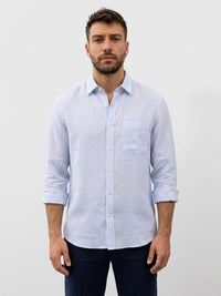 Stripe Shirt - Blue & White Stripe