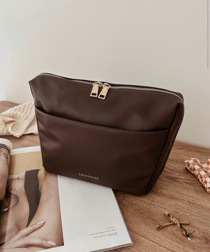 Vanessa Cosmetic Bag - Chocolate