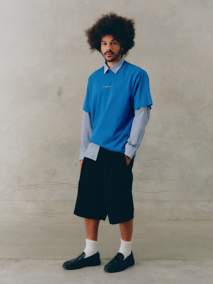 Reflective Logo Tee - Dark Blue