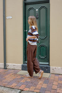 Demi Barrel Jean - Bitter Chocolate