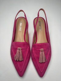Luna Sole Piper - Fuchsia/Pale Pink Suede