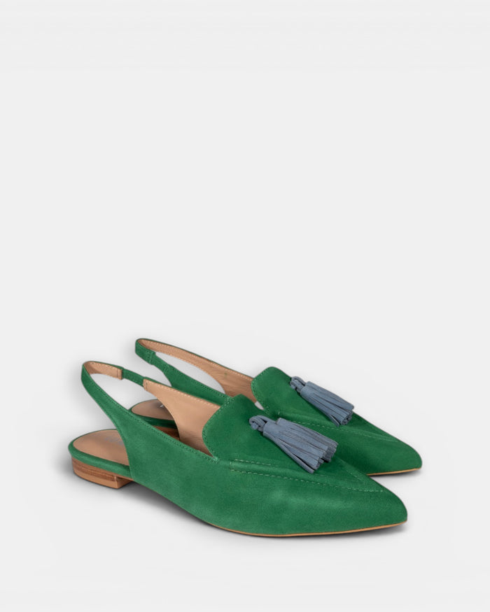Luna Sole Piper - Emerald/Cobalt Suede