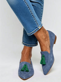 Luna Sole Palace - Cobalt/Emerald Suede