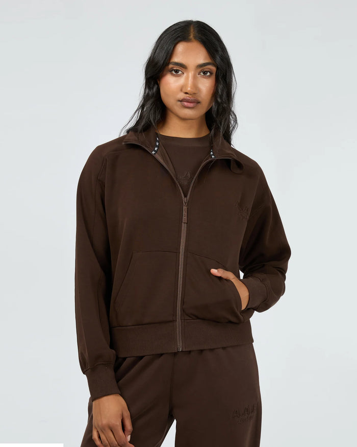 Luxe Active Zip Through - Brown