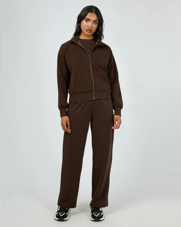 Luxe Active Zip Through - Brown