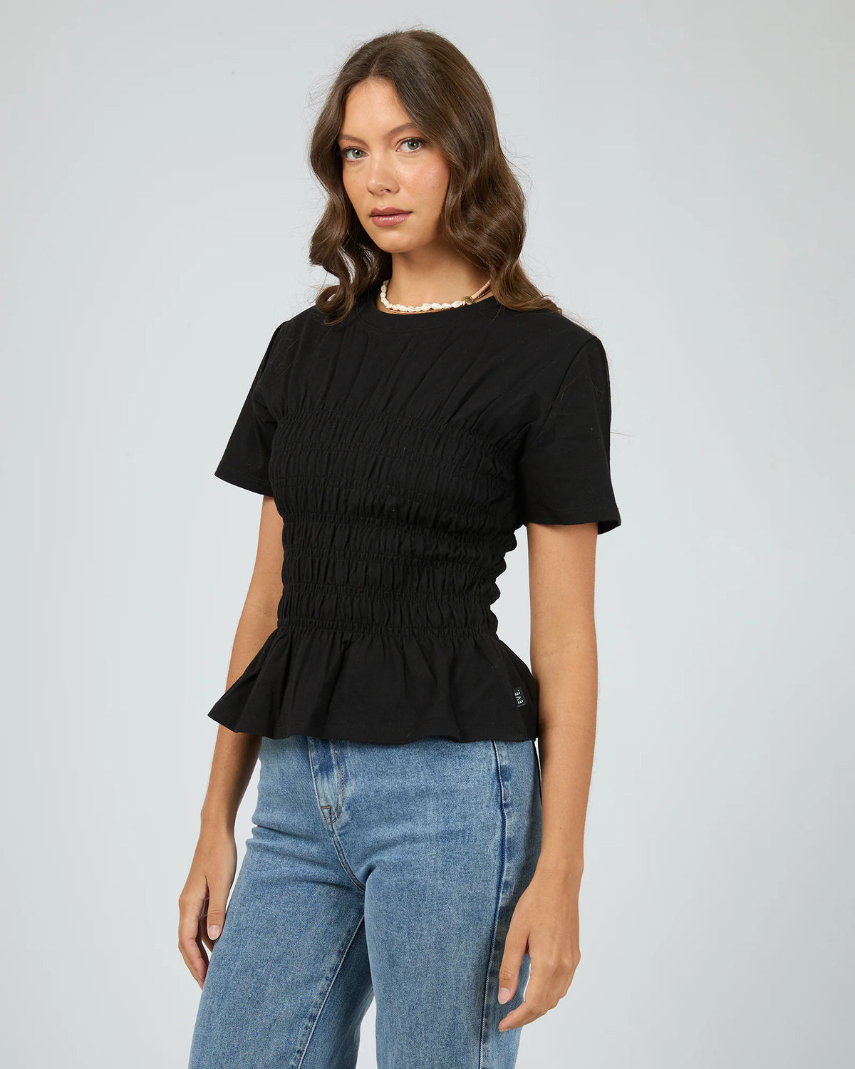 Lipa Ruched Top - Black