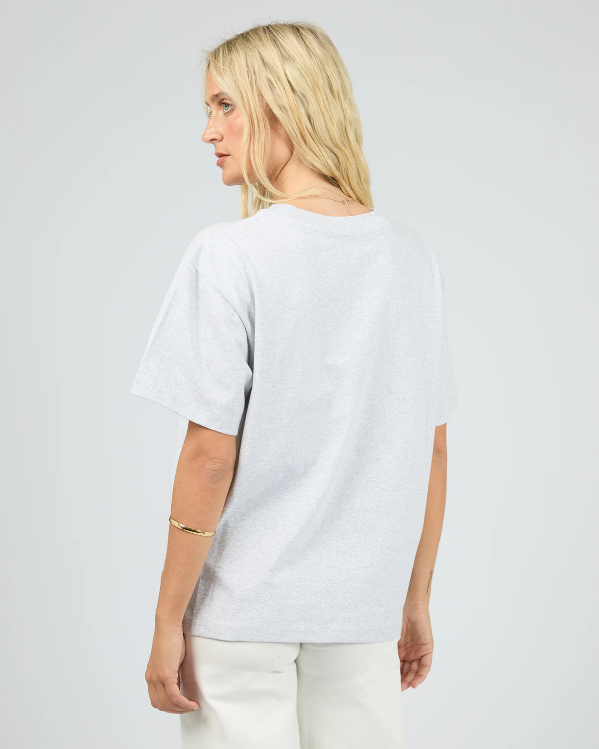 Bondi Box Tee - Snow Marle